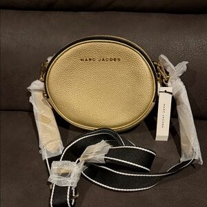 Marc Jacobs Gold and Black Crossbody Bag